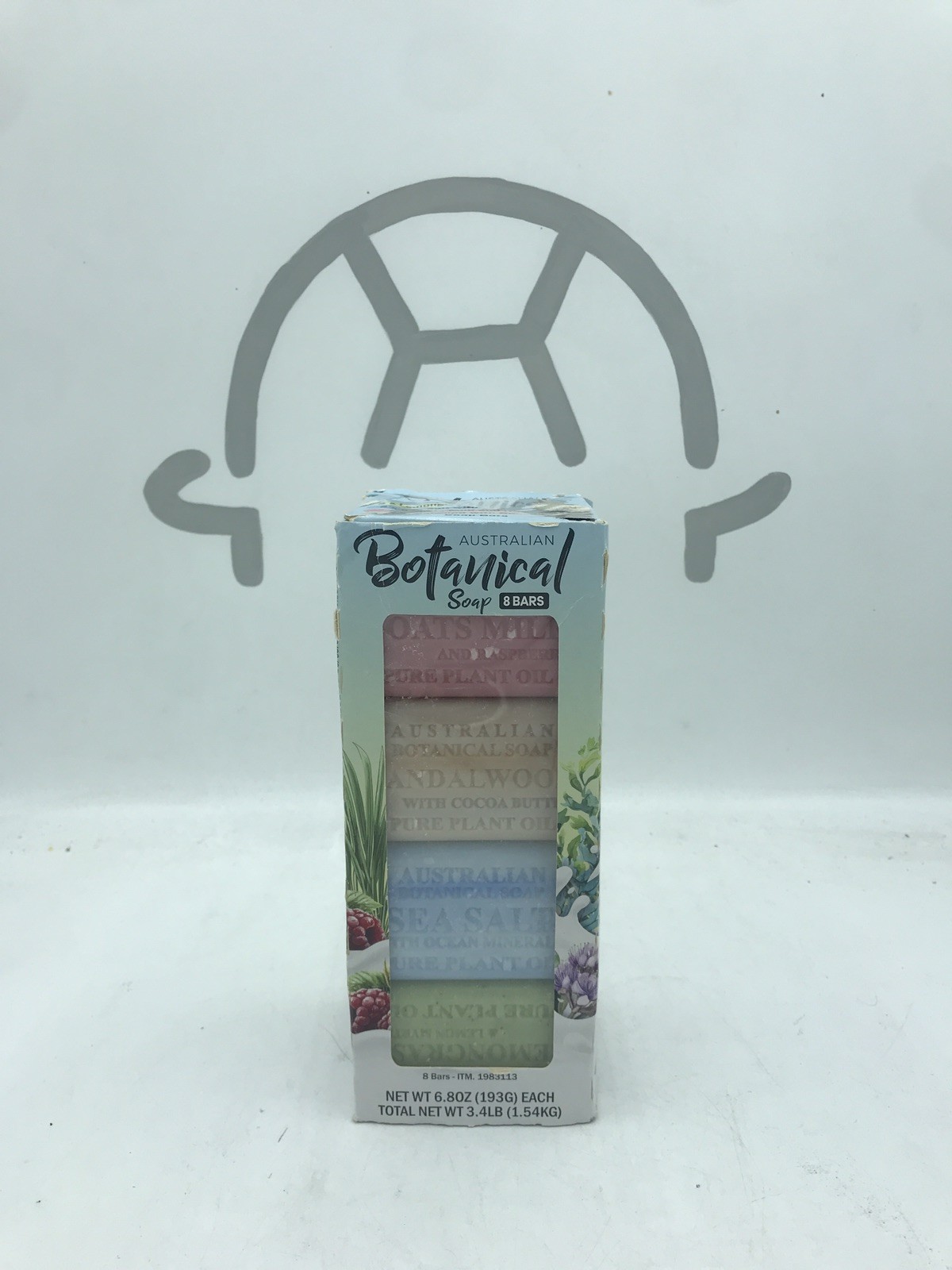 Australian Botanical Soap 8 Bars Variety Pack 6.8oz Each Plant Oil Base