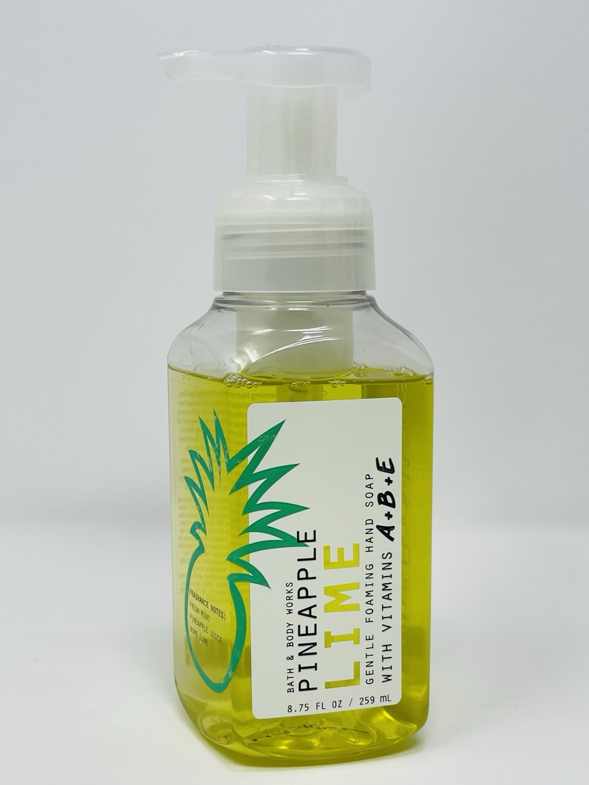 1 BATH & BODY WORKS Pineapple Lime GENTLE CLEAN FOAMING HAND SOAP NEW