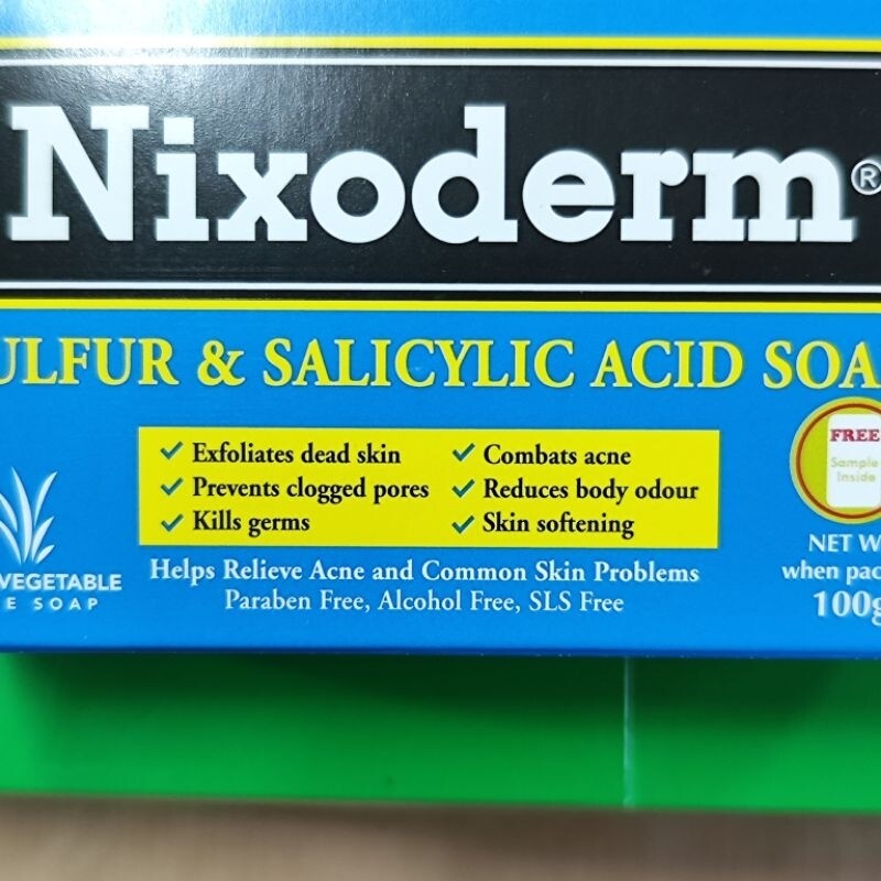 Nixoderm Sulfur & Salicylic Acid soap for relief Skin problems and Acne (100g)