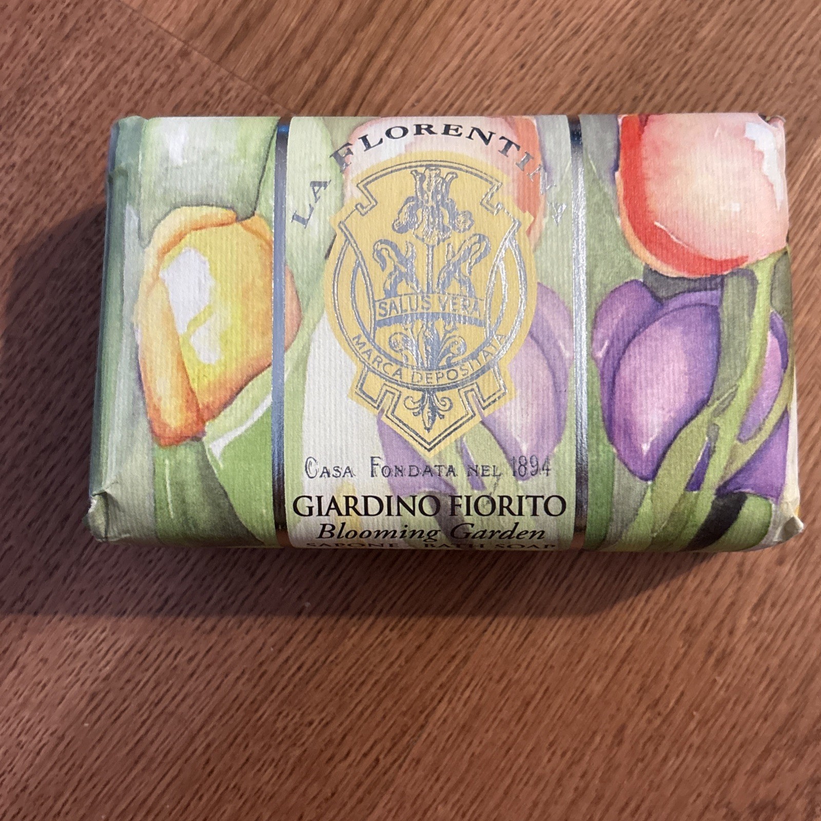 LA FLORENTINA Blooming Garden Vegetable Bath Bar Soap Bath 9.7 oz Made in ITALY