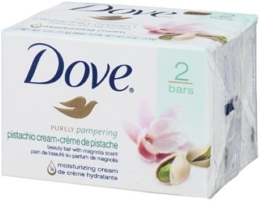Dove Purely Pistachio Cream Moisturizing Bar Soap Magnolia 2 Bars 4 OZ EA NEW