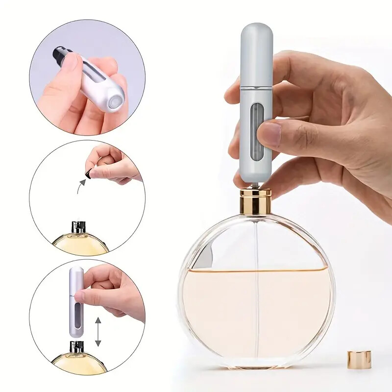 5ml Travel Purse Ready Refillable Perfume Spray Bottle Atomizer Pump Pocket Gift