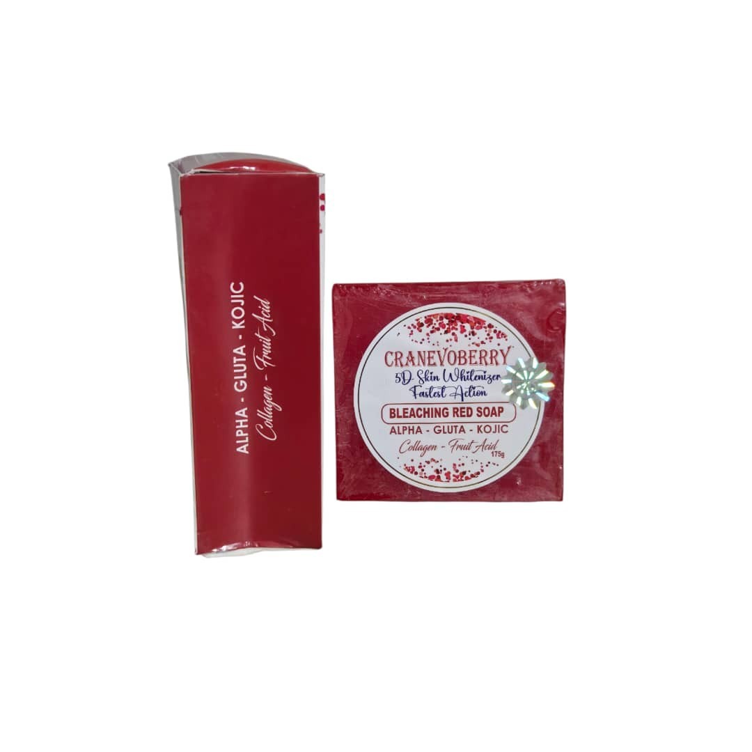 CRANEVOBERRY 5D Skin Whitenizer Face Body Soap 150g X 1🔥👌