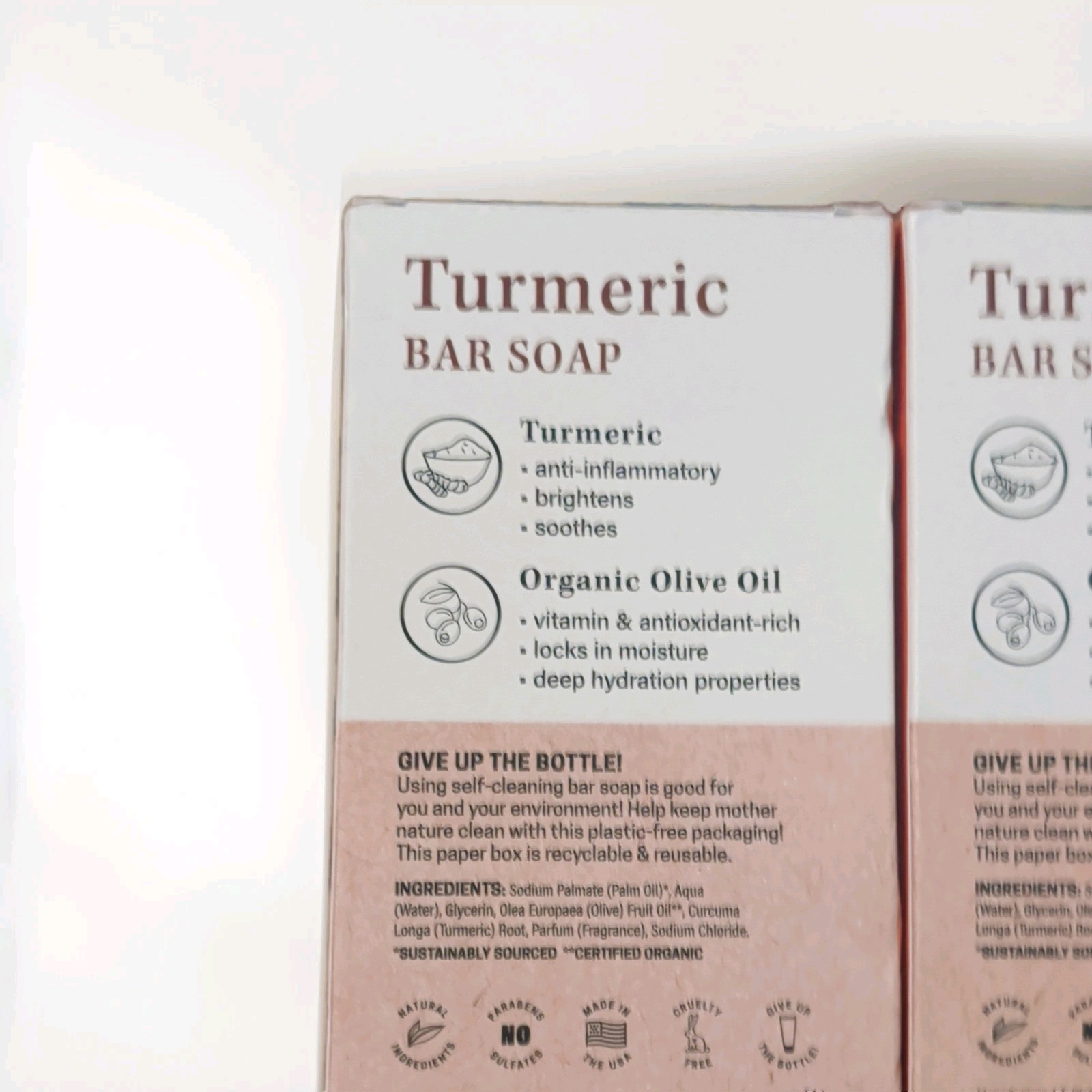 X5 Provence Essentials Turmeric Organic Olive Oil Brightening Bar Soap.