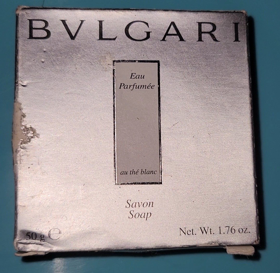 BVLGARI Soap Eau Parfumee Au The Blanc Savon 1.76 oz Mini Hotel Travel Size