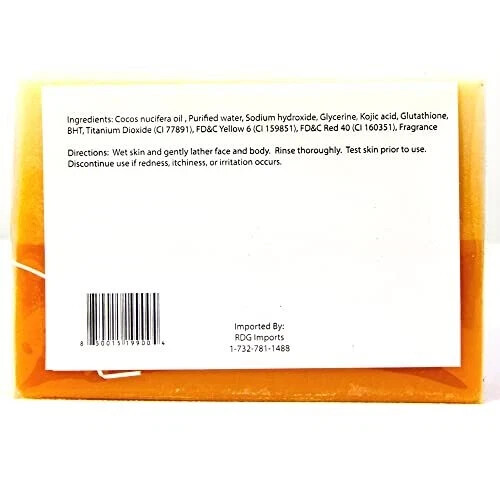 Glutathione & Kojic Acid Original Dual Soap – For Flawless Glowing Skin (5 Bars)
