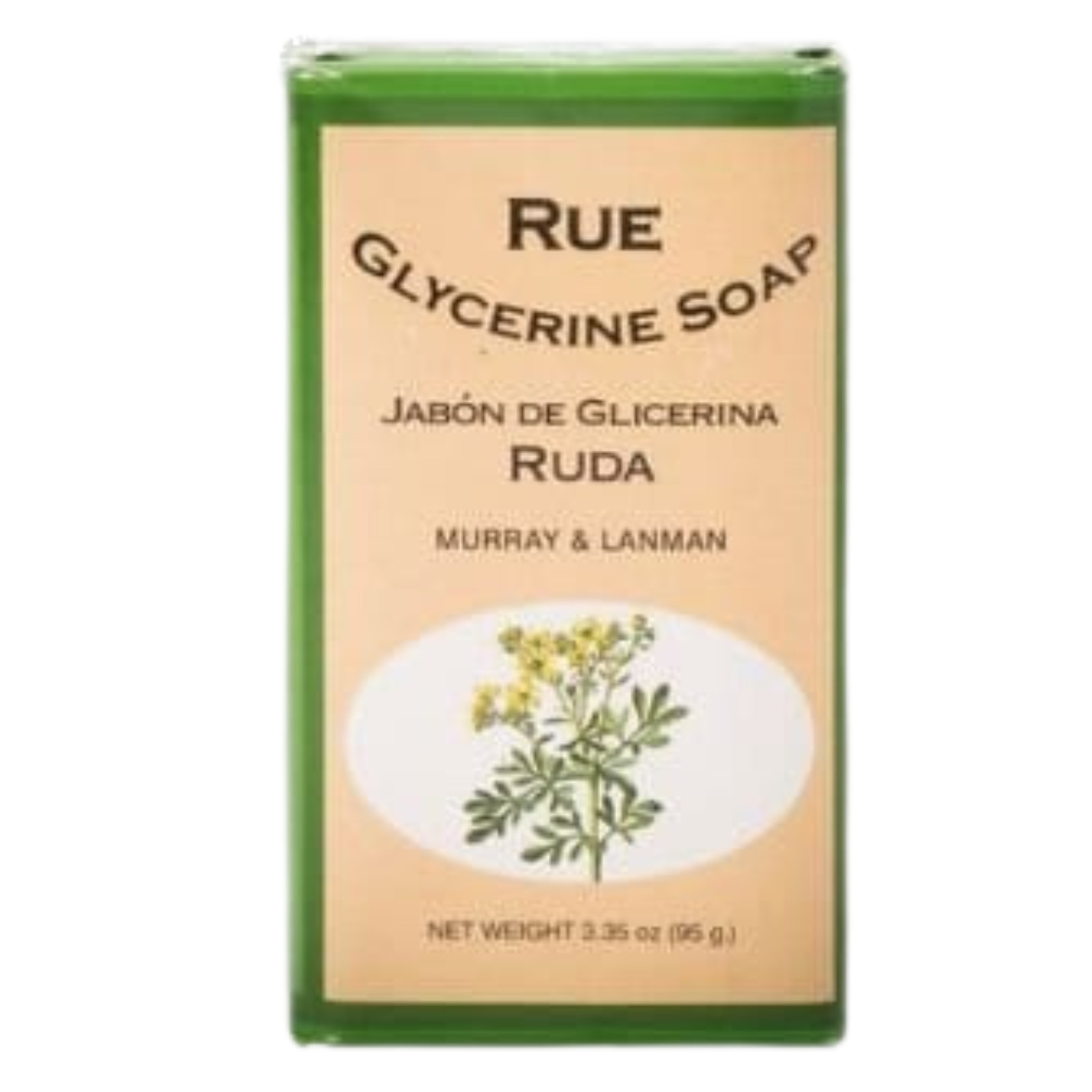 Murray & Lanman Rue Glycerine Soap Bar 3.35 oz Jabon de Ruda Single Bar