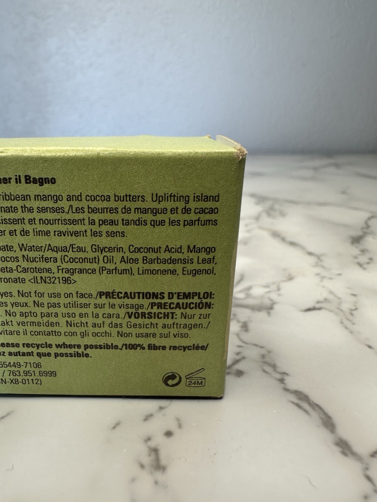 Aveda Caribbean Therapy Bath Bar. Travel Size. Discontinued New Sealed 1.5oz.