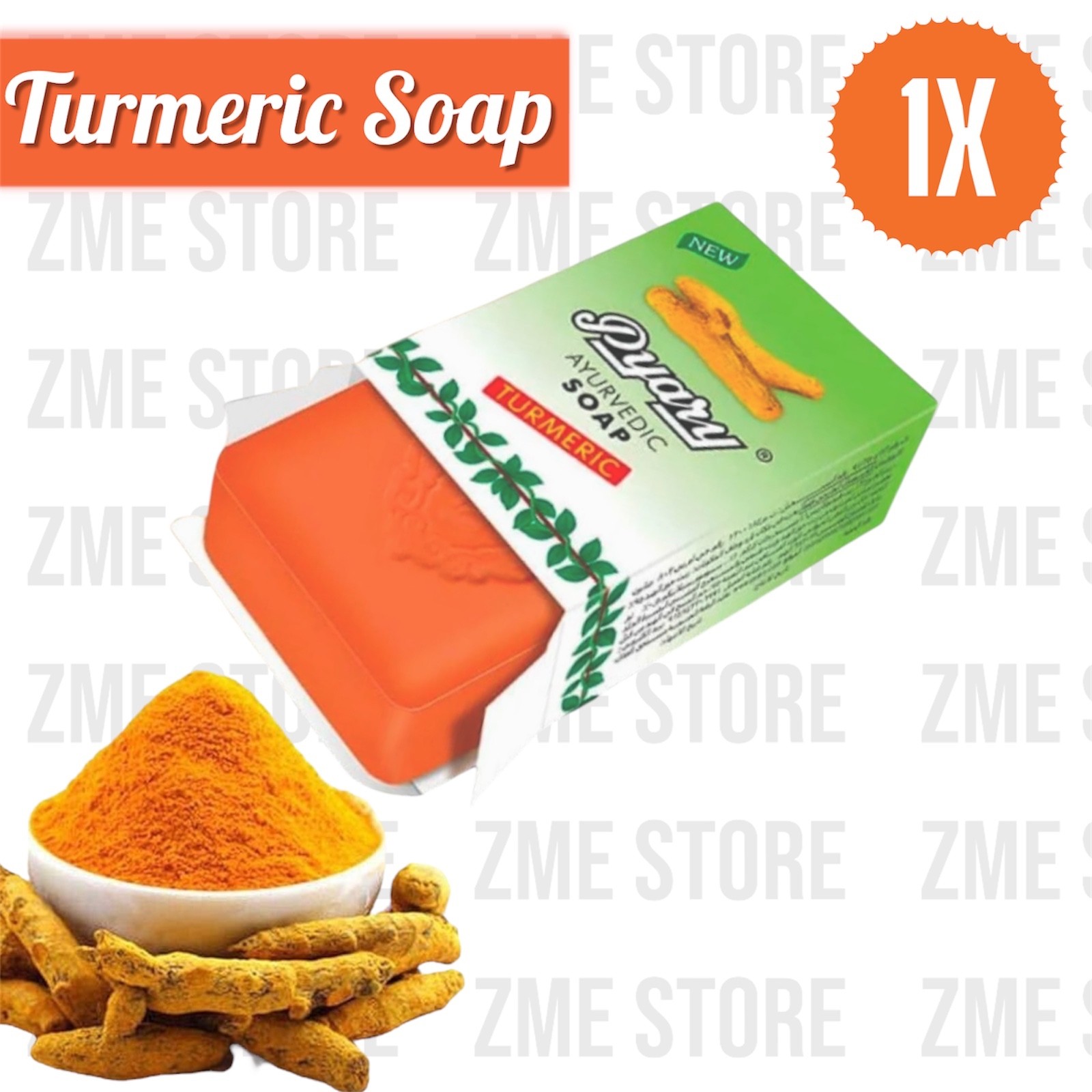 Pyary Turmeric Soap Original 100% 75g – صابون الكركم