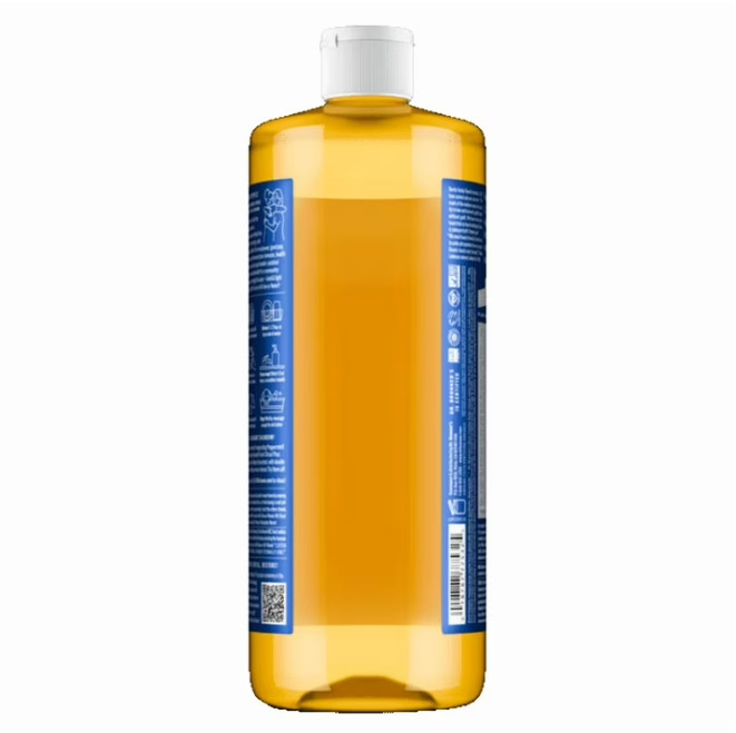 2 Pack Dr. Bronner’s Peppermint Pure-Castile Liquid Soap 32 oz Face & Body