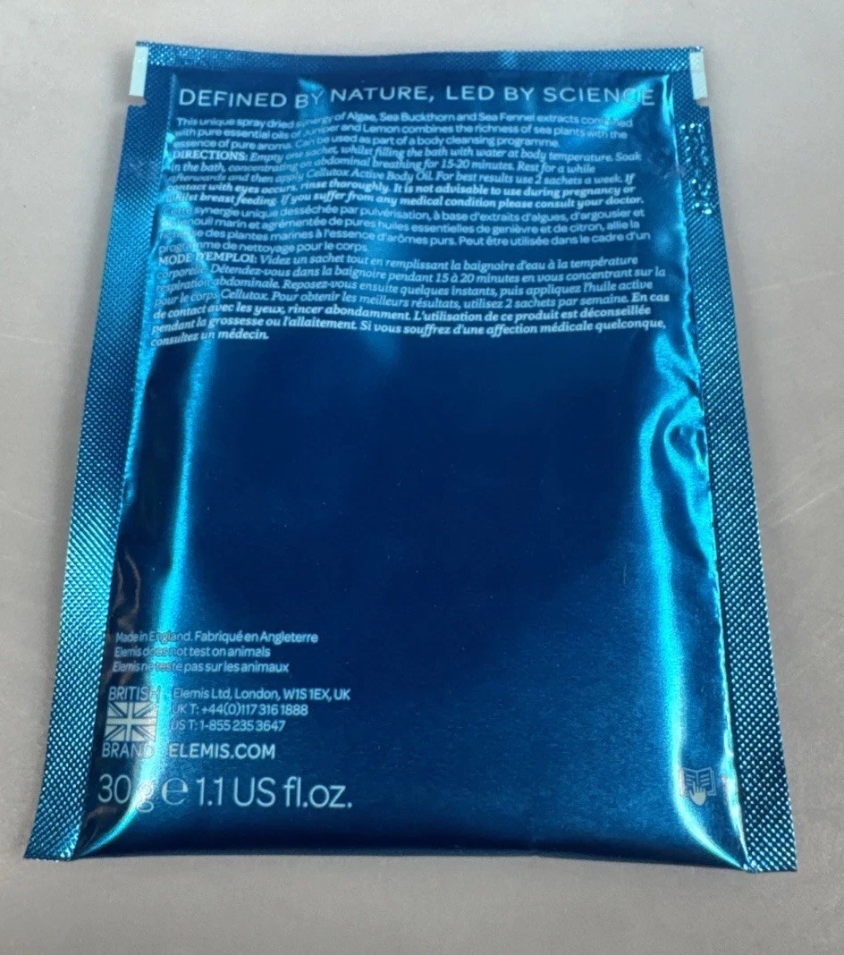 Elemis Cellutox Herbal Bath Synergy 28 Sachets Spa Therapy Detoxify Cellulite
