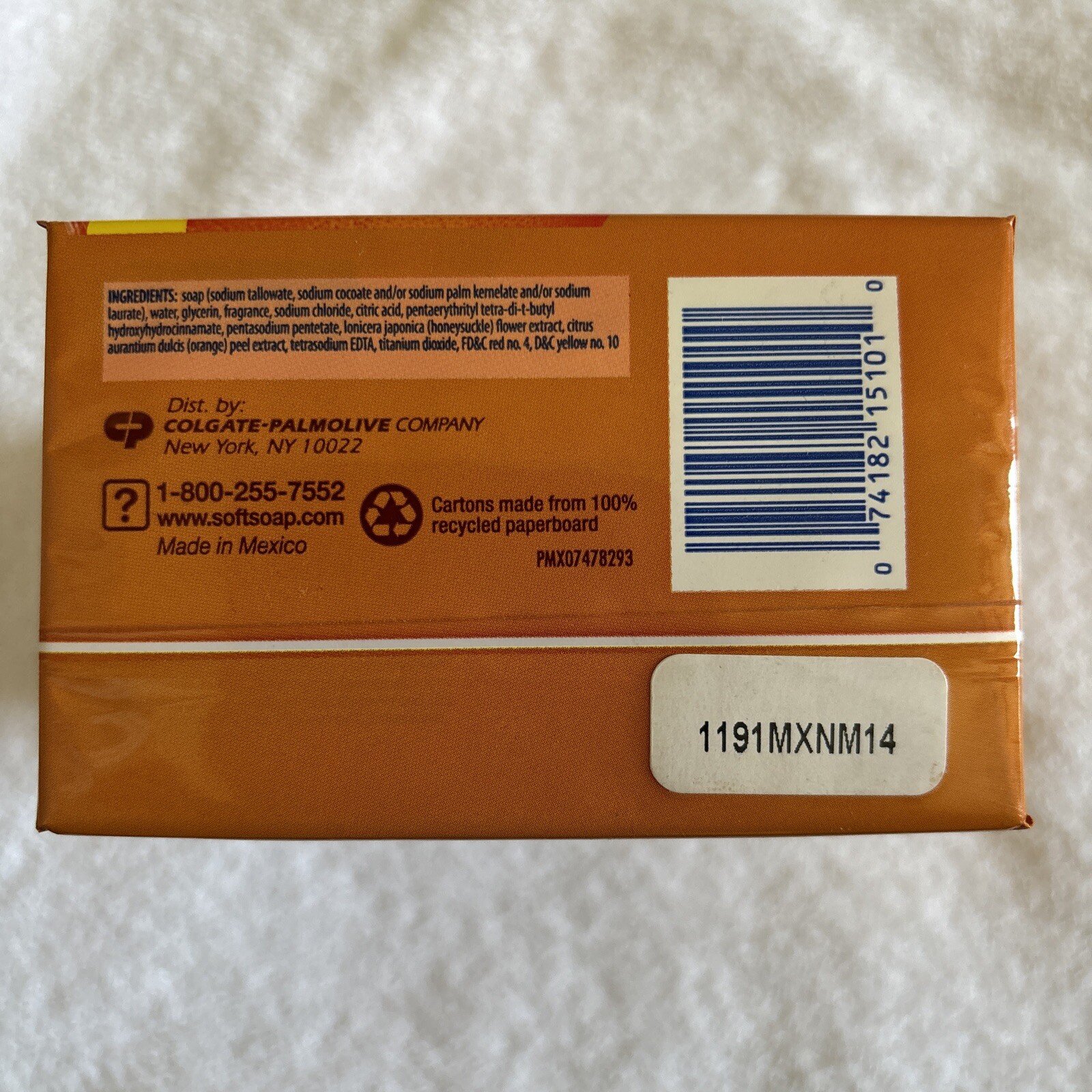 Softsoap Bar Soap Sweet Honeysuckle Orange Peel 4 Bars FACTORY SEALED!