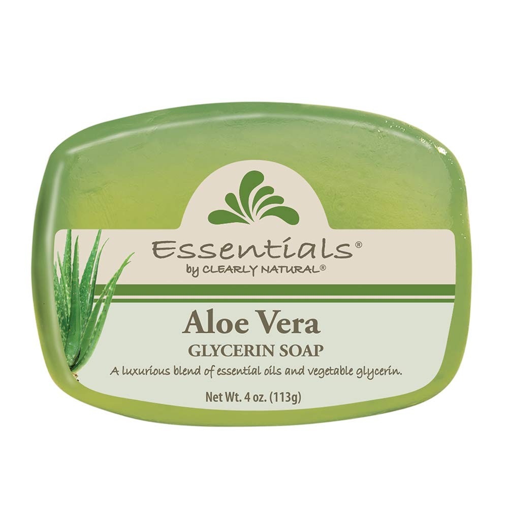 Aloe Vera Glycerin Bar Soap, 4 Ounce, 12-Pack for Moisturizing Skin
