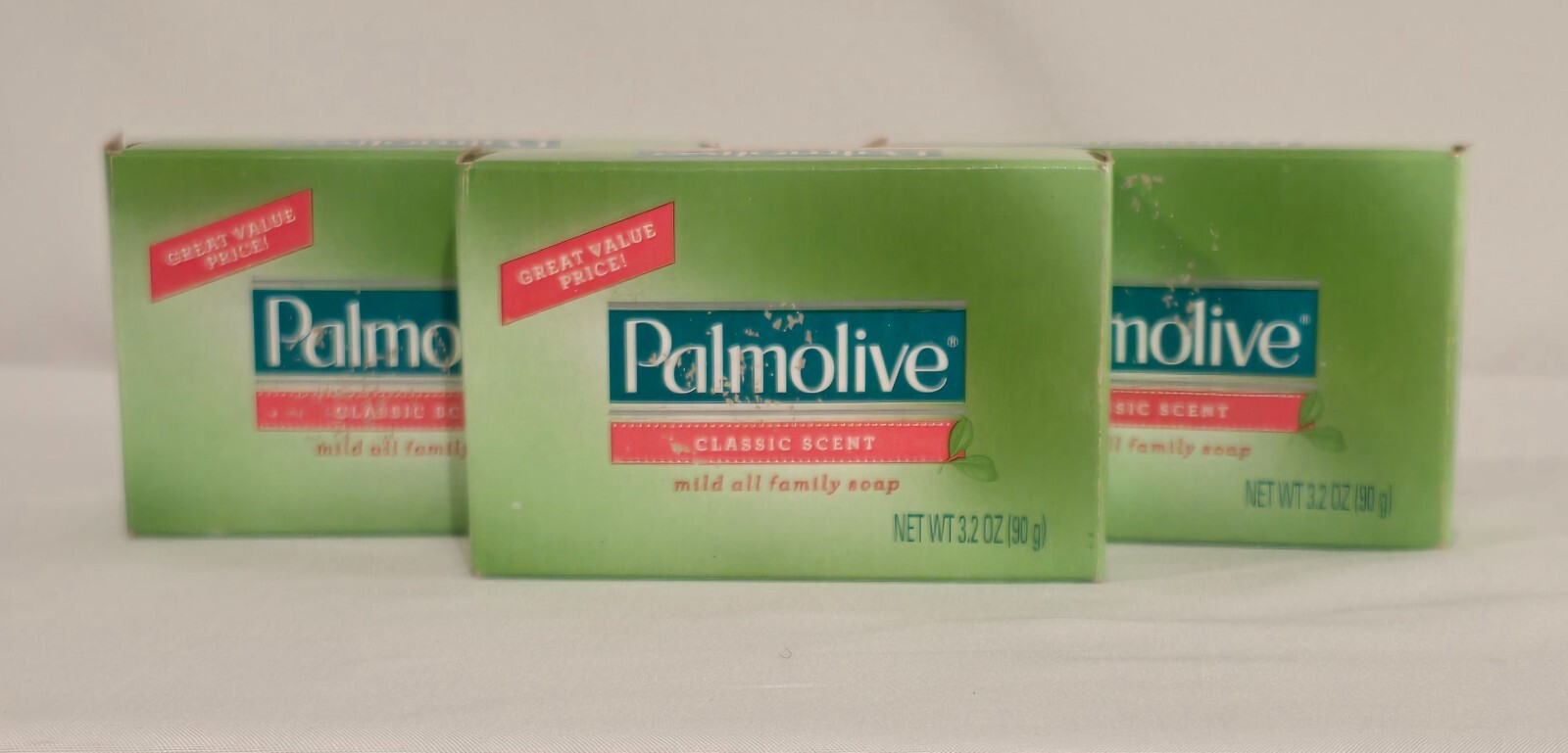 Palmolive Classic Scent Mild All Family Bar Soap-Lot of 3 Bars, 3.2 Oz. Each