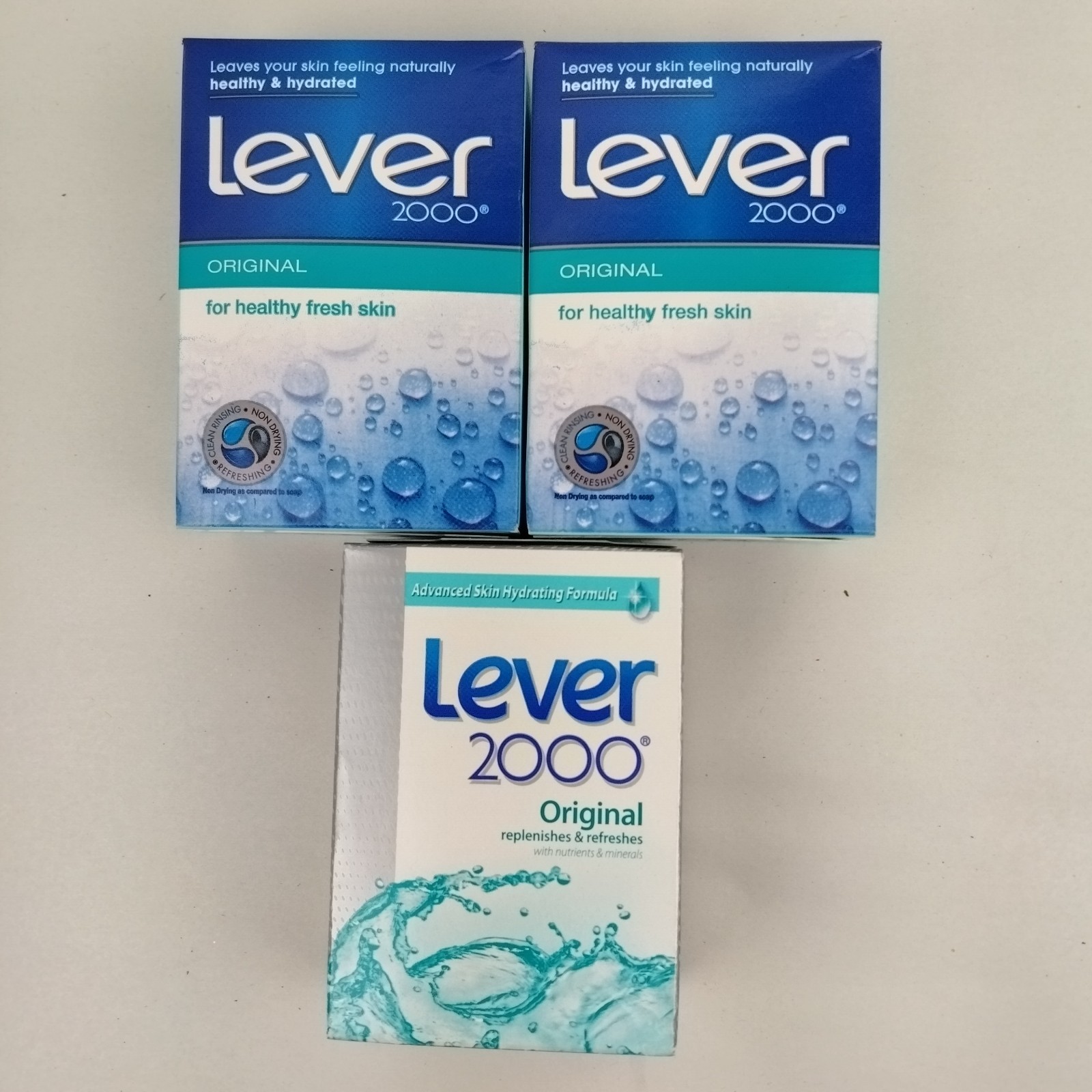 Vintage Lever 2000 Original Bar Soap Box Lot Of 3 Made in USA 3 Oz Each