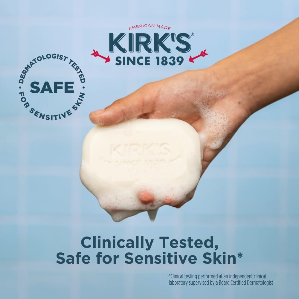 Castile Bar Soap, Original Fresh Scent – Clinically Tested, Safe for Sensitive S
