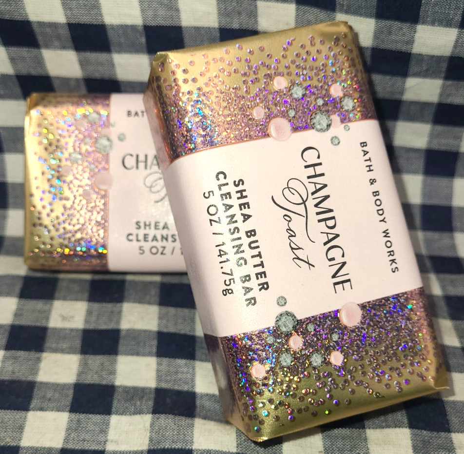 2-Pack ALL NEW Champagne Toast BUBBLES Cleansing Bar 5 oz Bath & Body Works