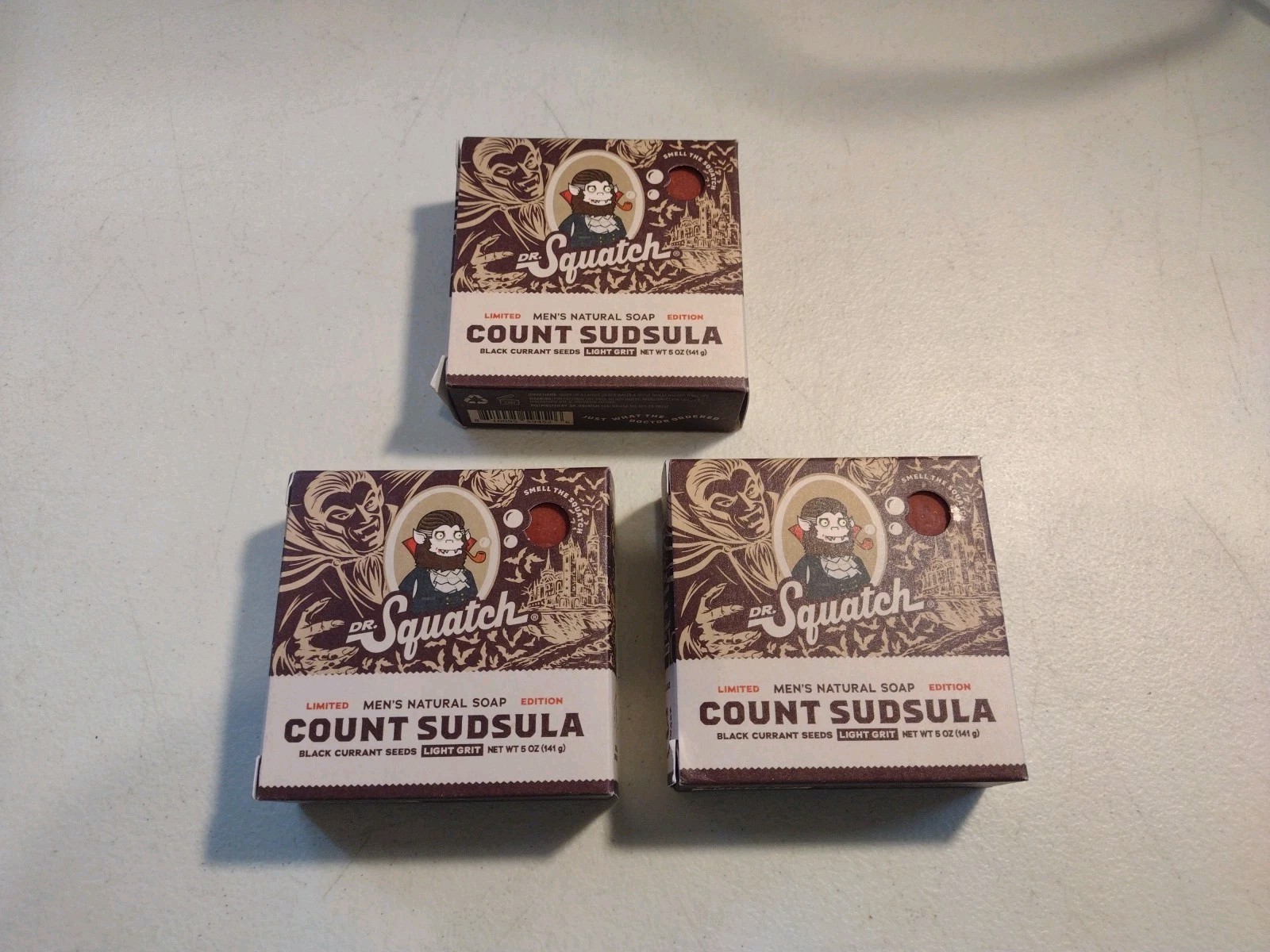 Lot Of 3 Dr. Squatch Limited Edition Count Sudsula 5 oz Men’s Natural Soap
