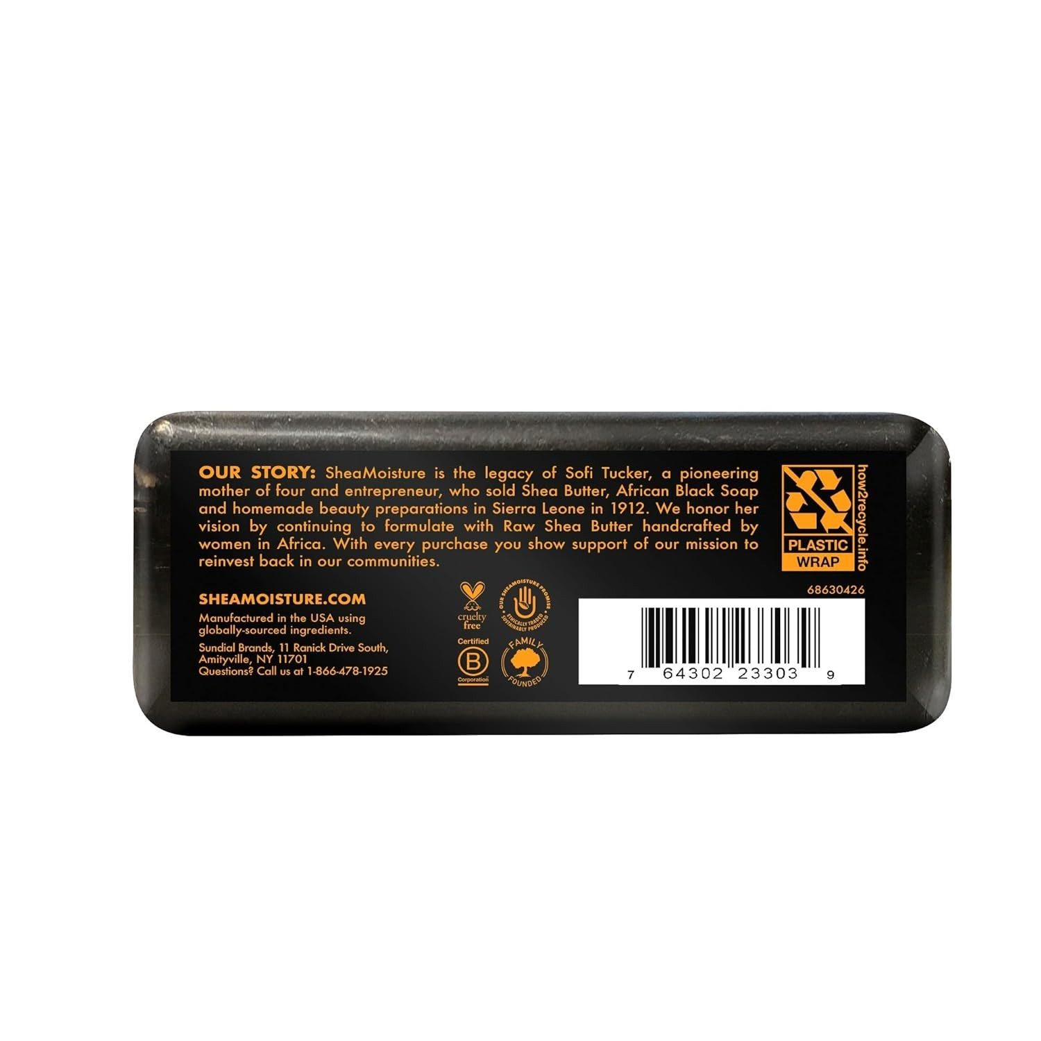 SheaMoisture Bar Soap for Troubled Skin African Black Soap Cleanser with Shea…