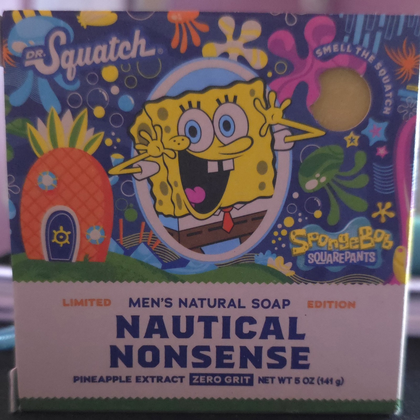 Dr. Squatch Limited Edition Nautical Nonsense SpongeBob Square Pants Mens Soap