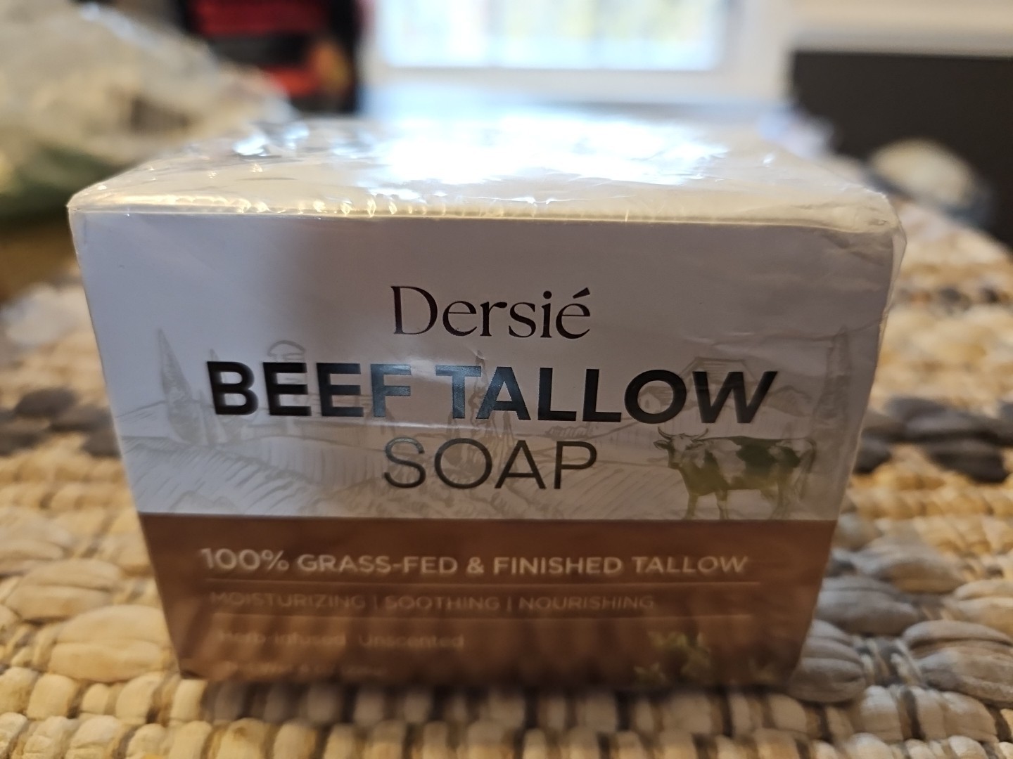 Dersie Organic Beef Tallow Soap for Face & Body with 100% Grass-Fed Moisturizing
