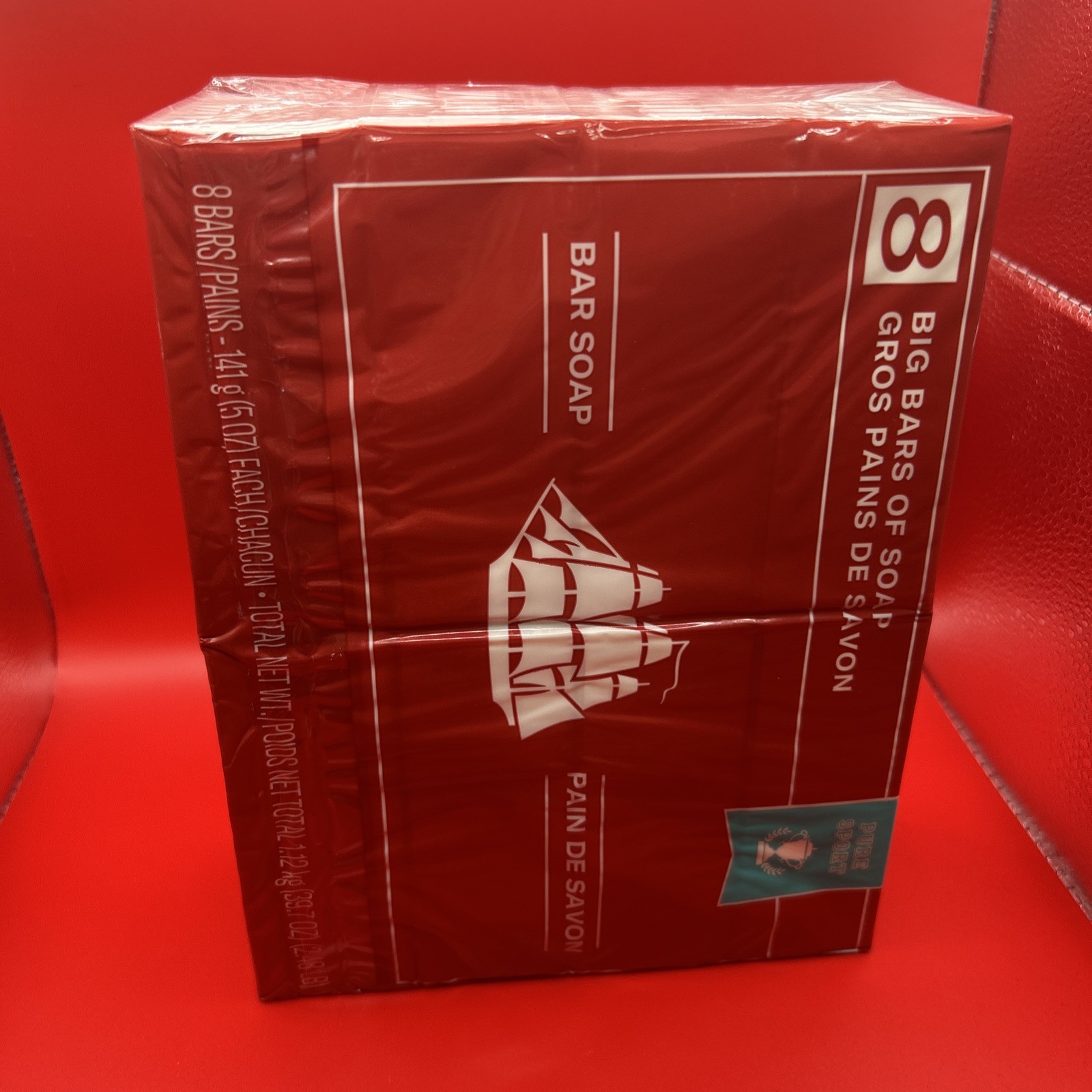 Old Spice Bar Soap Big Bars Pure Sport 8 Pack 5oz Each Mens New Sealed