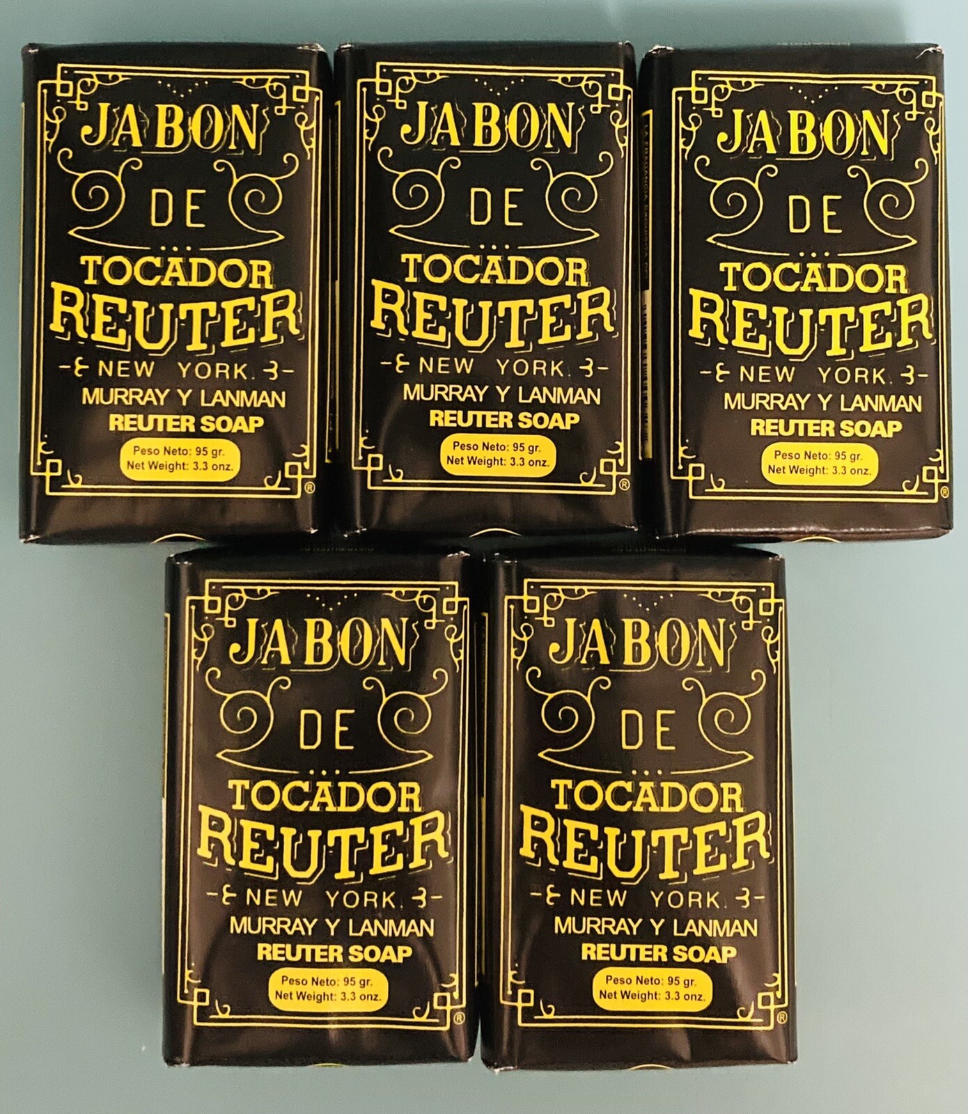 Reuter Jabon de Tocador Soap Bar 3.3 oz – Pack of 5 | Murray & Lanman