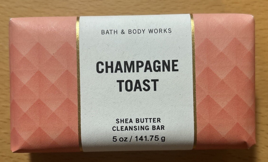 Bath & Body Works Shea Butter Cleansing Bar Soap Sealed 5 oz Champagne Toast New