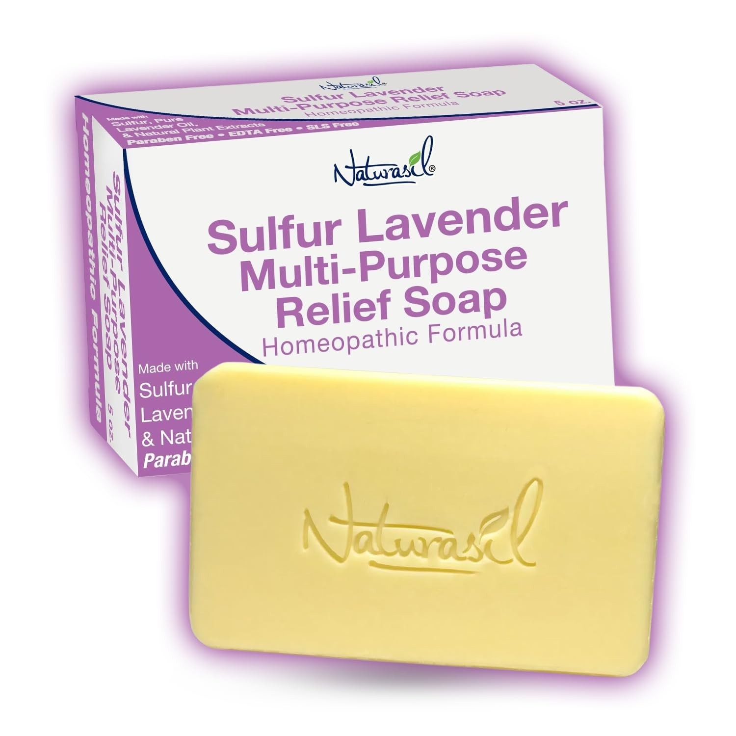 Cruelty-Free Sulfur Lavender Soap: Natural Relief for Acne and Warts – 5 Oz