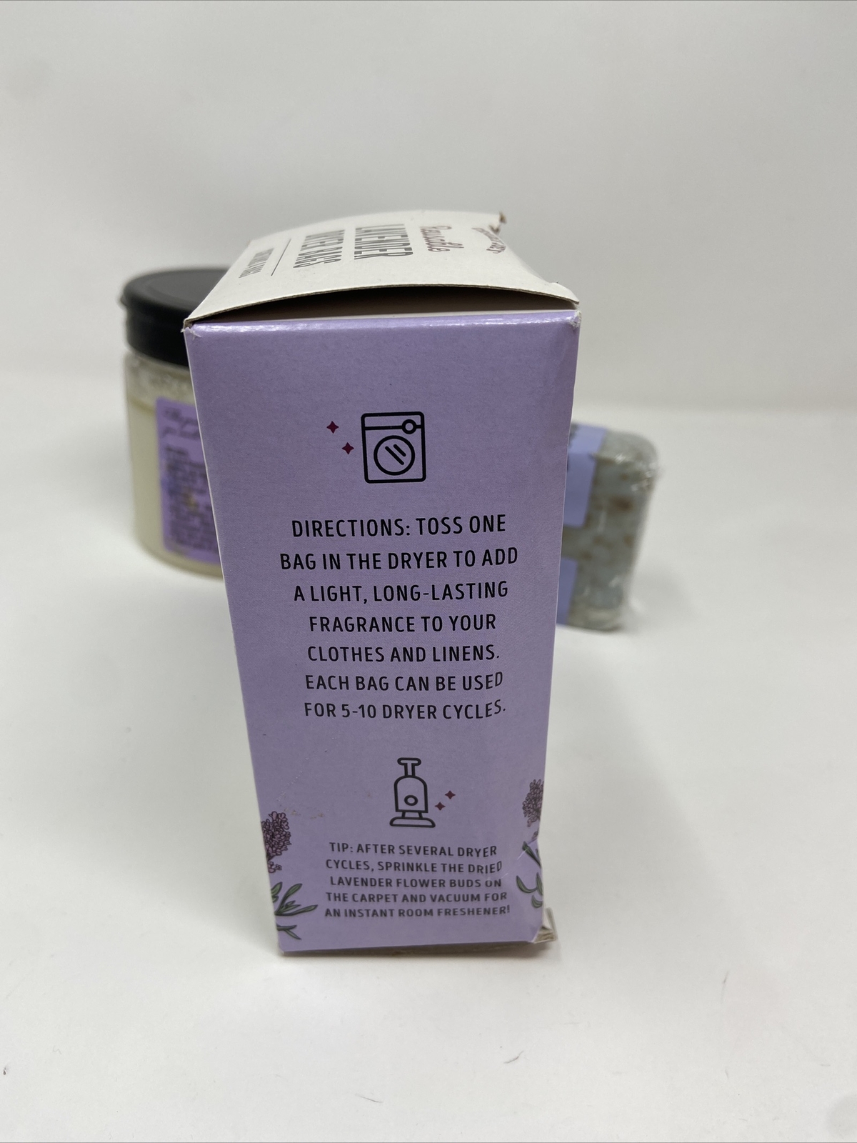 Trader Joe’s LAVENDER Pack:Triple Milled Soap-4 Dryer Bags-20oz Salt Scrub