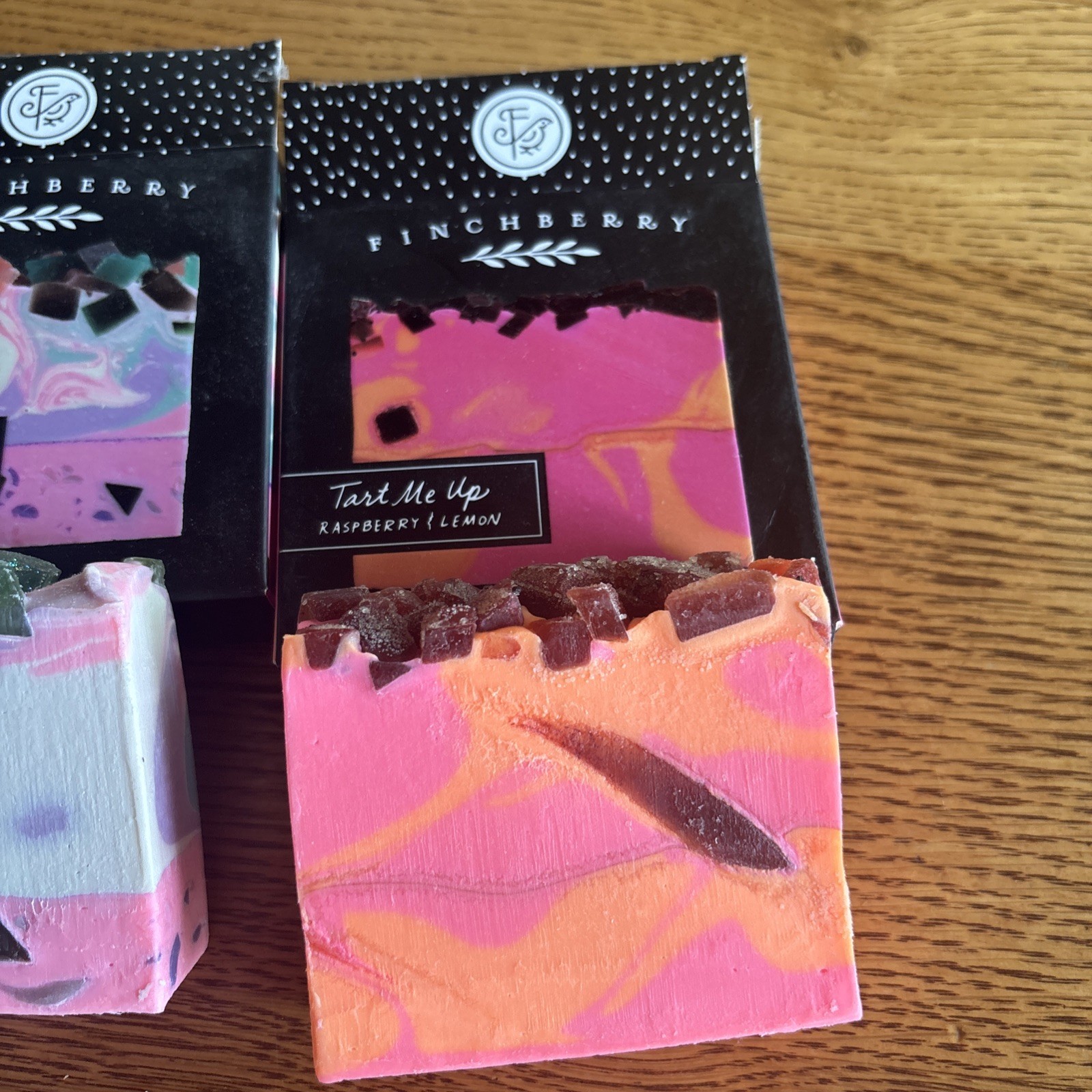 Finchberry Soap 3 Bars: Lavender -Vanilla / Jasmine-Orange / Raspberry-Lemon NIB