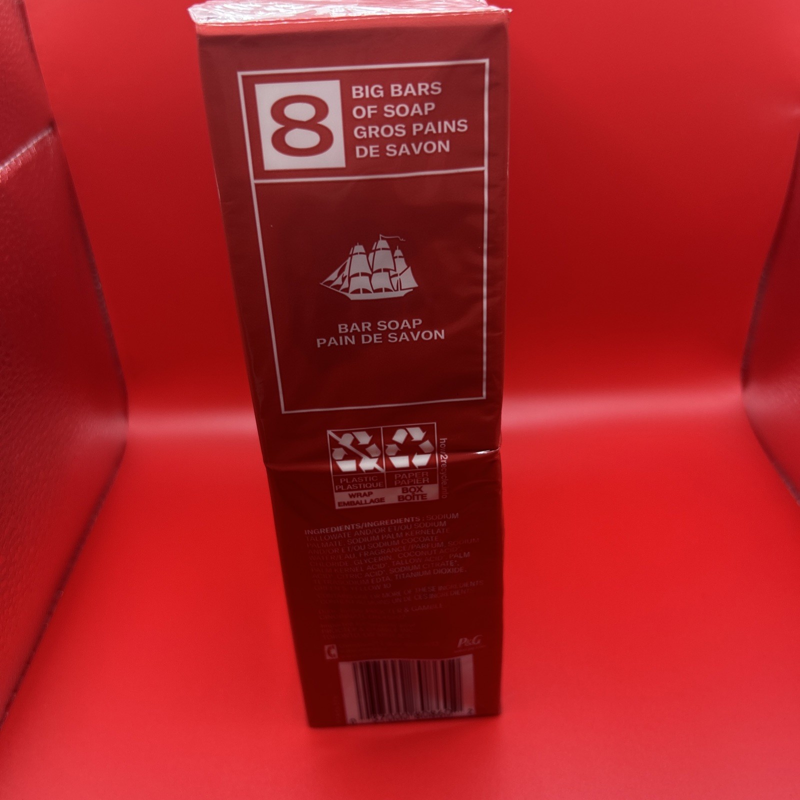Old Spice Bar Soap Big Bars Pure Sport 8 Pack 5oz Each Mens New Sealed