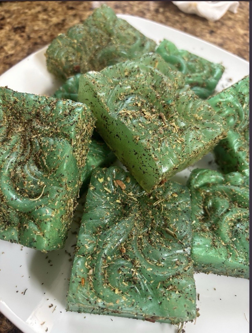Jabón de Ruda y Romero Handmade Green Herbal Body Bar Soap for Body & Hands