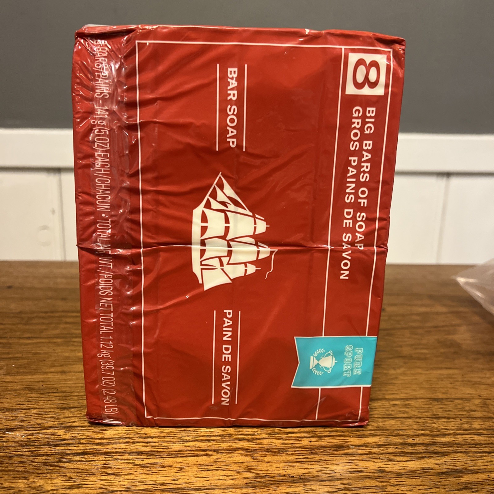 Old Spice Bar Soap Big Bars Pure Sport 8 Pack 5oz Each! Mens New Sealed