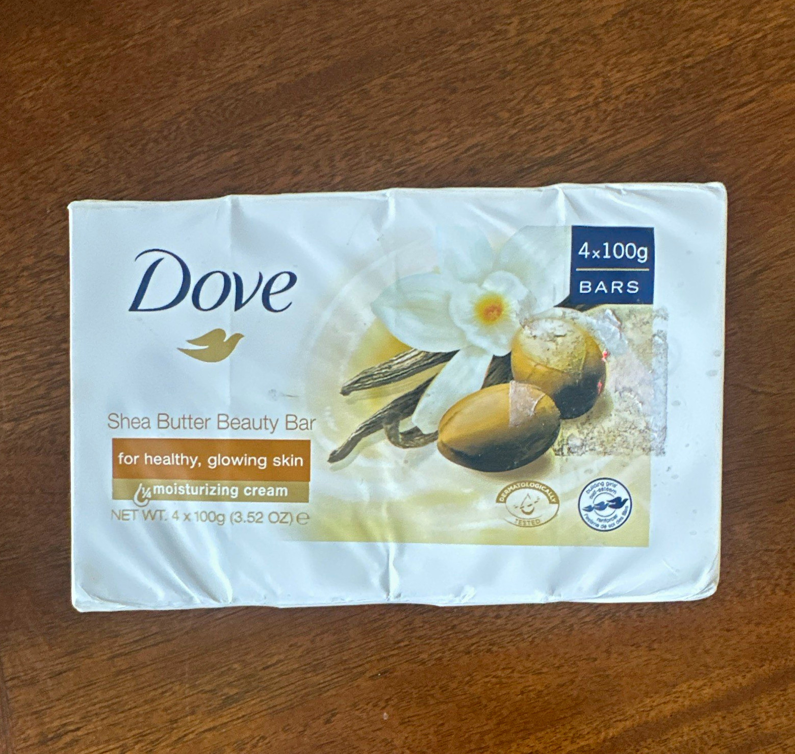 Dove Beauty Bar Shea Butter Moisturizing Soap Multipack 4 x 100g Bars