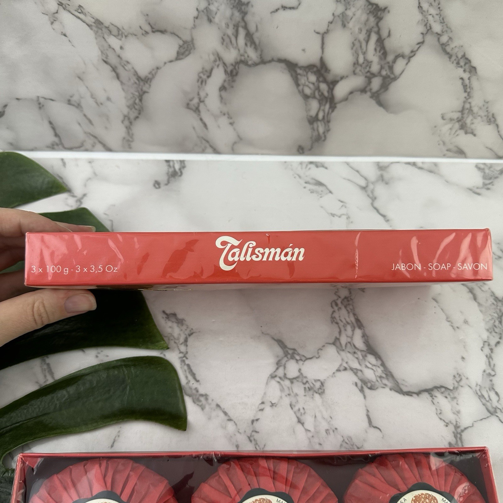 Talisman Jabon Savon Soap Boxed Set New 6 Round Bars Perfumed Spain 3.5 oz