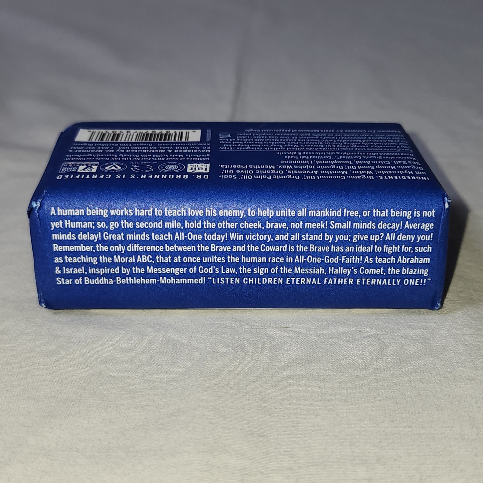 Dr. Bronner’s Magic Soaps All-One Hemp Peppermint Pure-Castile Soap 5 oz Vegan