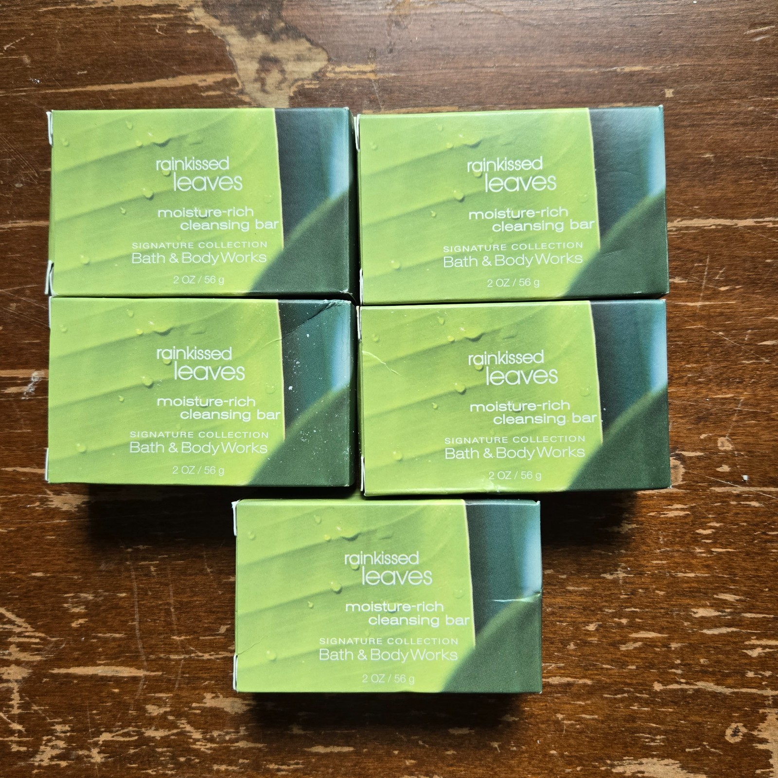 8 Bath and Body Works Rain Kissed Leaves Coconut Lime Verbena Bar Soap Crabtree