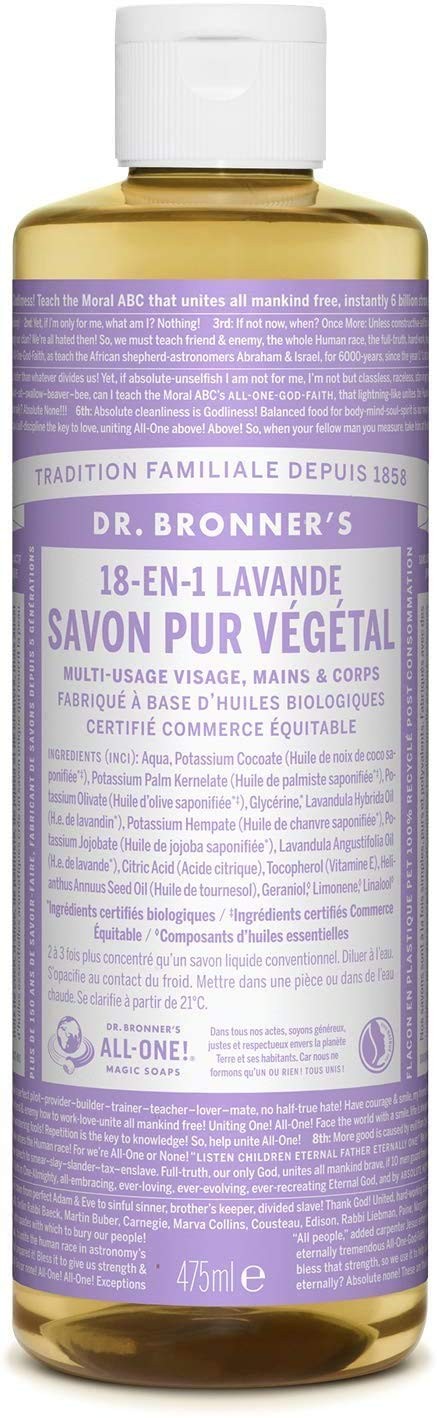 Natural All Organic Cleaning Soap 16 Fl Oz Lavender Scent Eco Friendly Vegan