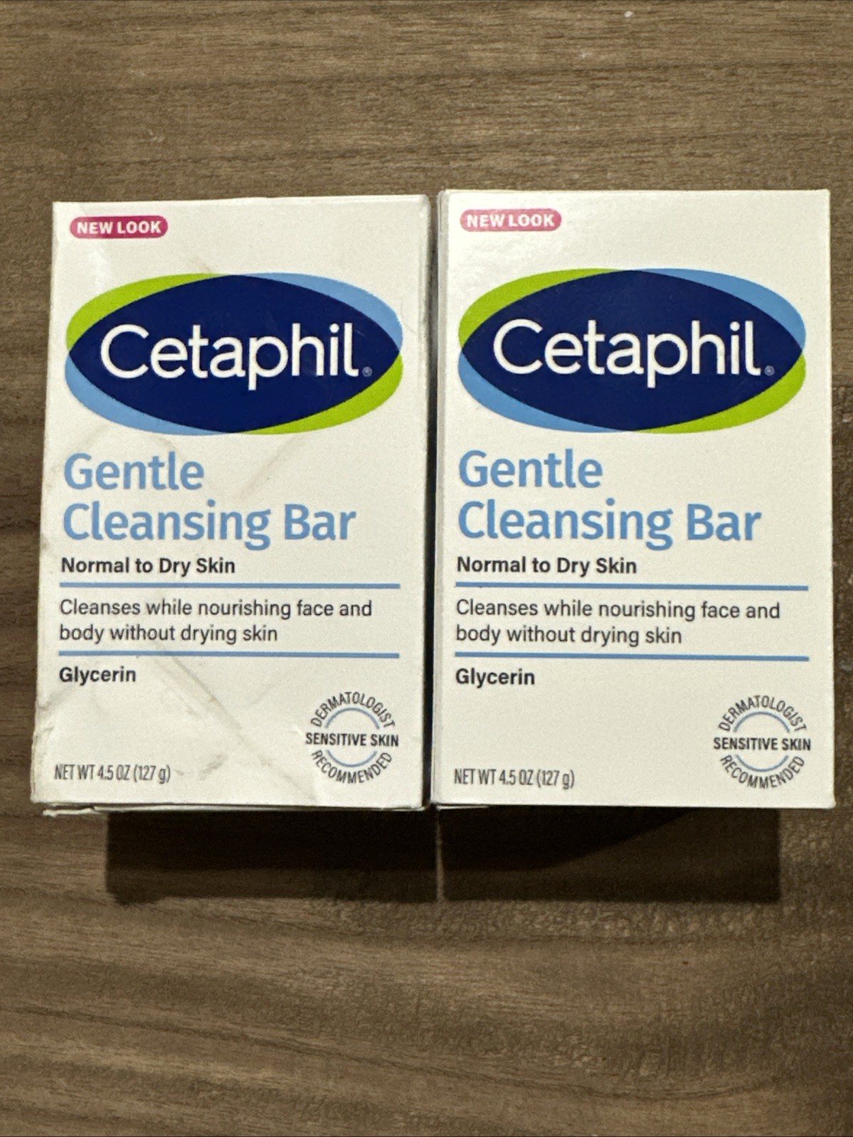 CETAPHIL Gentle Cleansing Bar Normal To Dry Sensitive Skin 4.5 oz. ea. X2