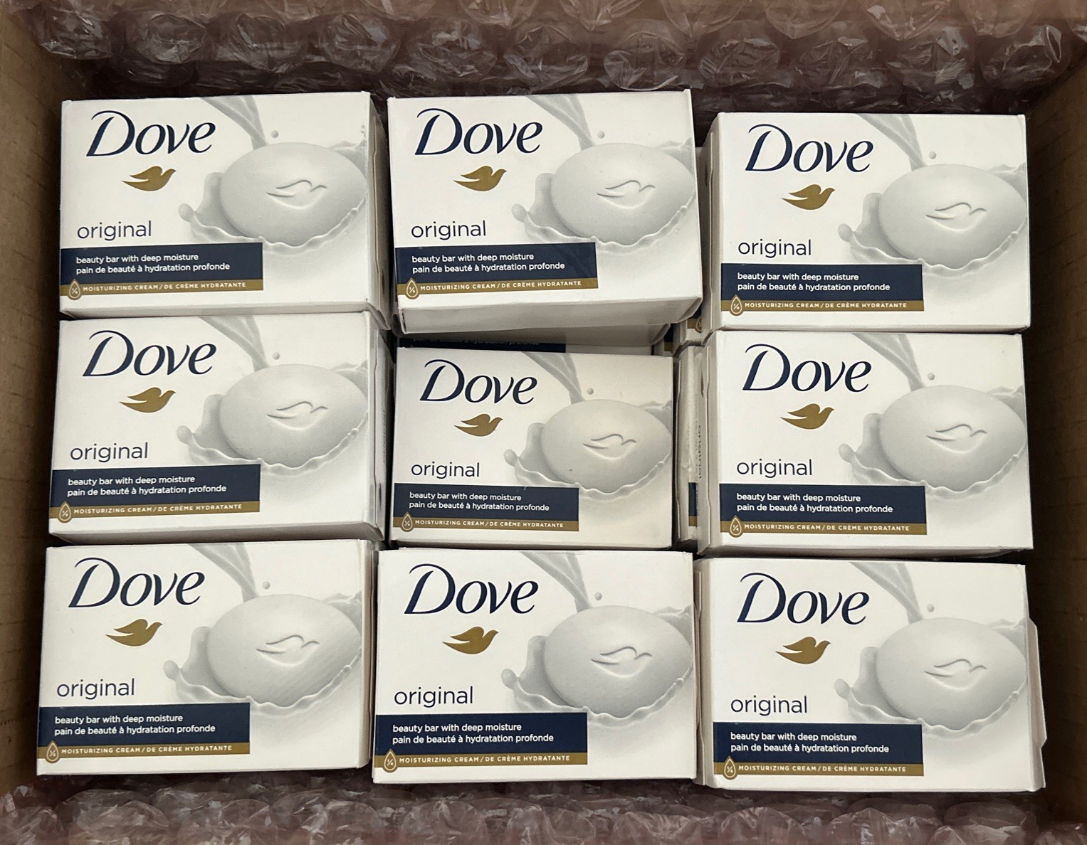 Dove Original Deep Moisturizing Beauty Bar Soap, Unscented, 3.75 oz – 26 Count