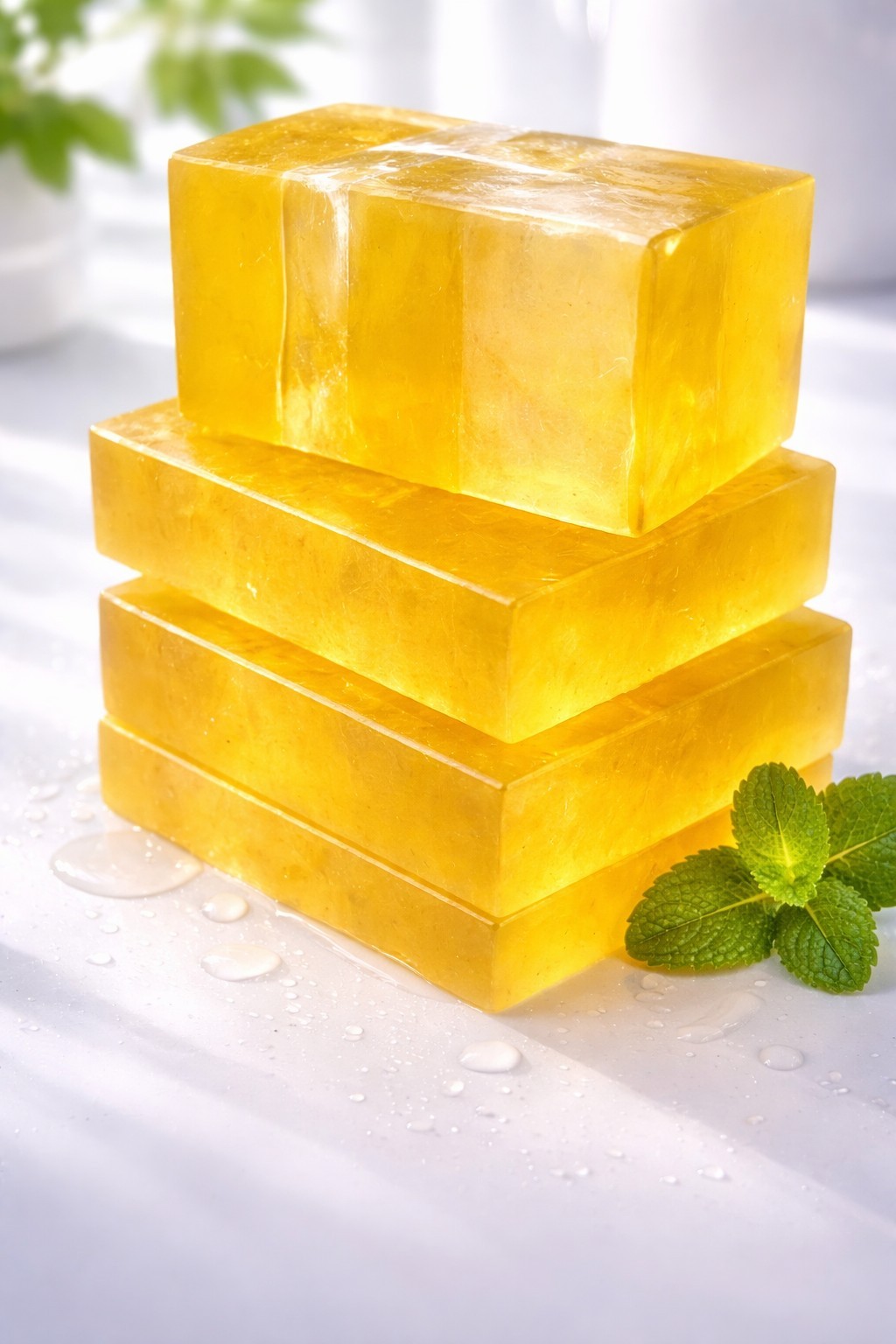 glycerin soap base with natural fragrance.