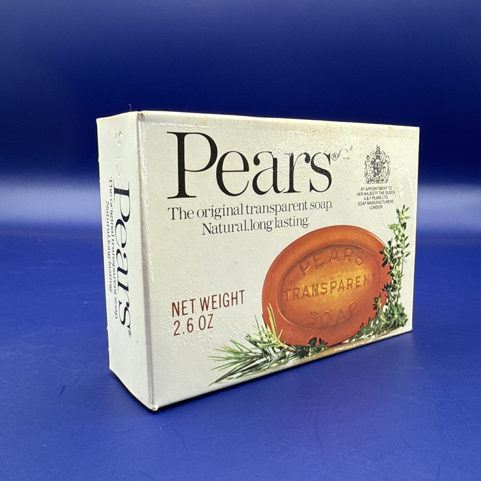 Vintage 1994 Pears Soap Made England Original Formula 2.6 oz Sealed Bar