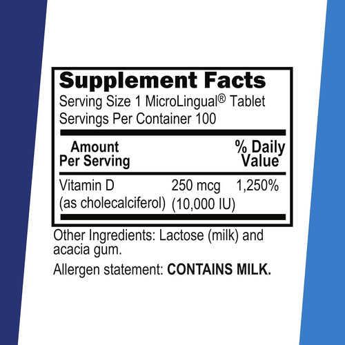 Superior Source Vitamin D3 10000 IU, Quick Dissolve 1 Count (Pack of 1)