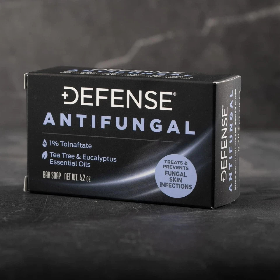 Defense Antifungal Bar Soap | Jock Itch, Ringworm, Athlete’s Foot, Skin Fungus |