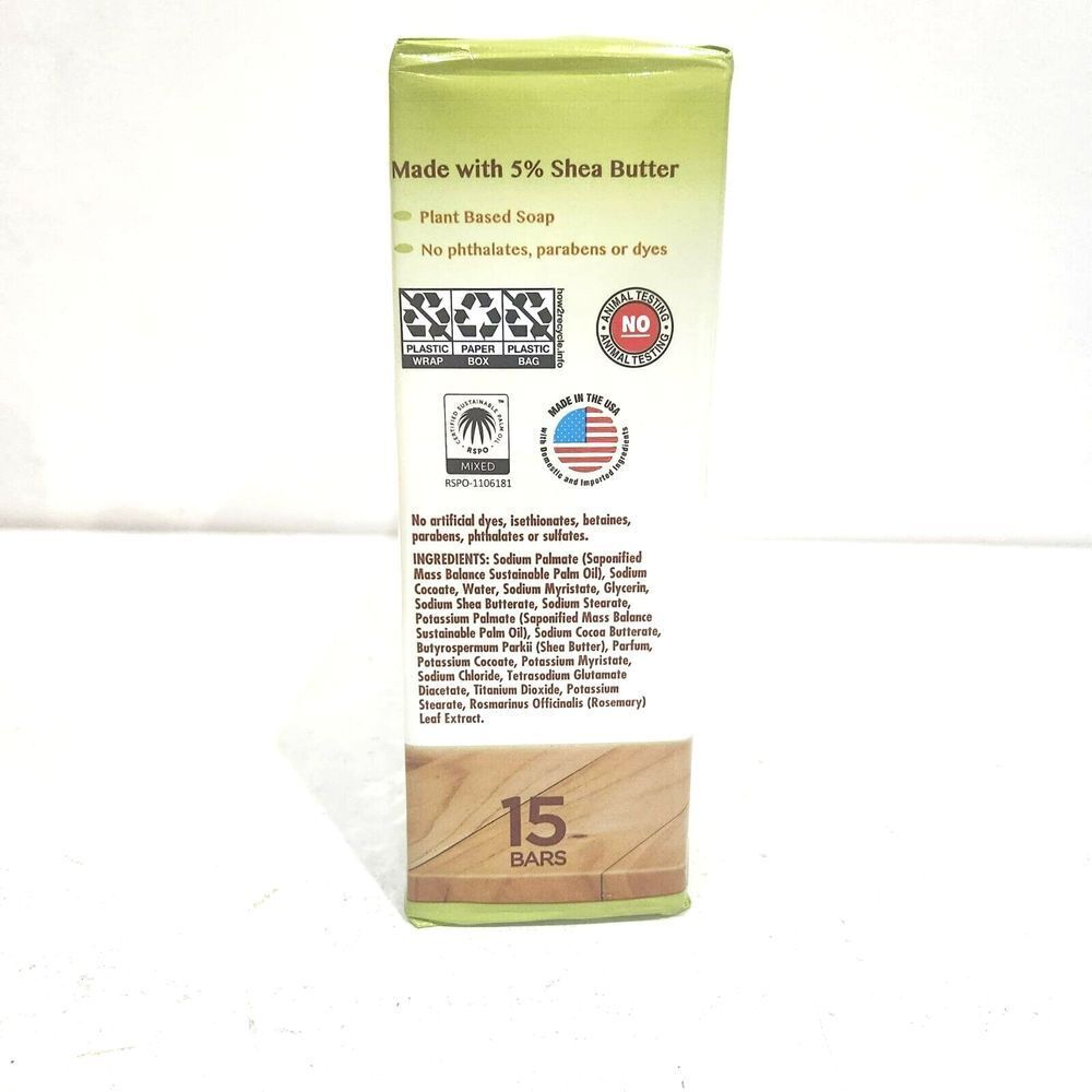 Kirkland Signature Shea Butter Bar Soap 15-Pack 4.5 oz Moisturizing