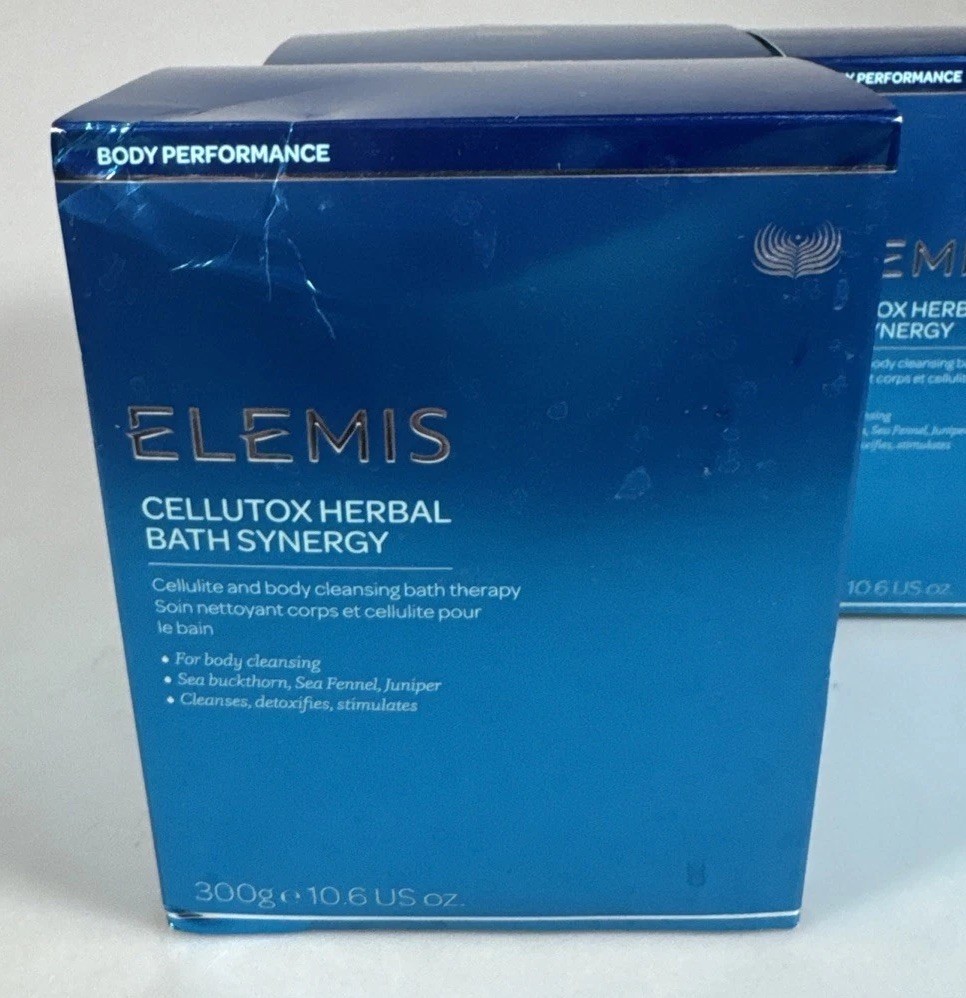 Elemis Cellutox Herbal Bath Synergy 28 Sachets Spa Therapy Detoxify Cellulite