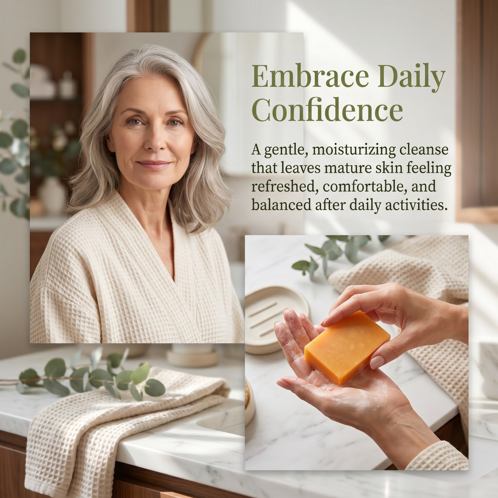 Kaori Persimmon Soap Deodorizing Moisturizing for Mature Skin