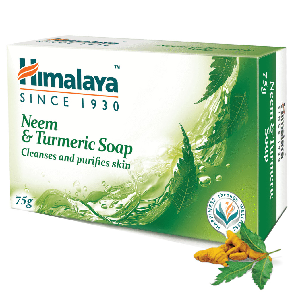 6 X Himalaya Herbals Neem & Turmeric Soap 125 gms each FREE SHIP