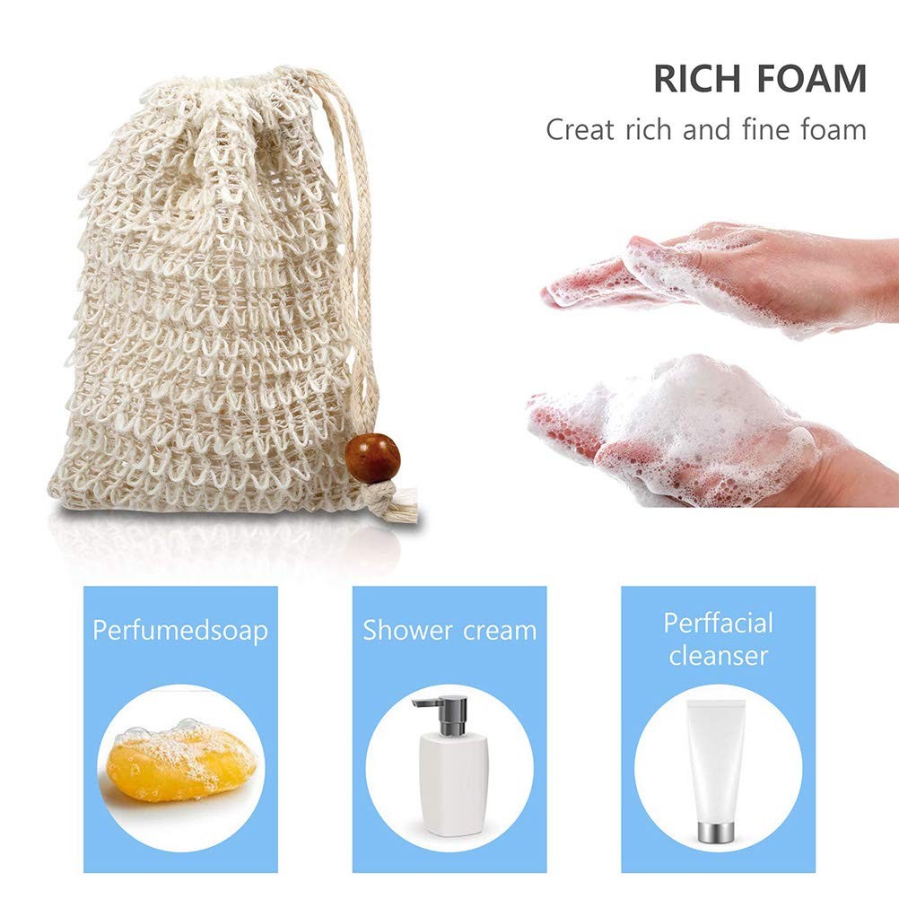 “N/A” OTYMIOW 30 Pack Soap Bags for Soap Bars Soap Saver Pouch Soap Sock Soap…